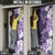 Purple Hibiscus Plumeria Floral Door Cover - Polynesian Pride