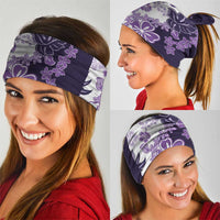 Purple Hibiscus Plumeria Floral Neck Gaiter LT01