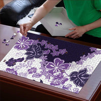 Purple Hibiscus Plumeria Floral Puzzle LT01 - Polynesian Pride