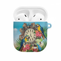 It's 5 o'clock Somewhere AirPods Case Hawaiian Tropical Parrots - Polynesian Pride