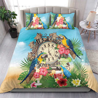 It's 5 o'clock Somewhere Bedding Set Hawaiian Tropical Parrots - Polynesian Pride