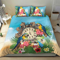 It's 5 o'clock Somewhere Bedding Set Hawaiian Tropical Parrots - Polynesian Pride
