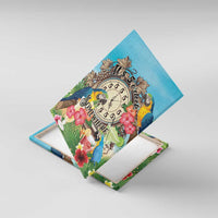 It's 5 o'clock Somewhere Canvas Wall Art Hawaiian Tropical Parrots - Polynesian Pride