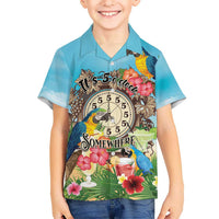 Personalized It's 5 o'clock Somewhere Hawaiian Shirt Hawaiian Tropical Parrots - Polynesian Pride