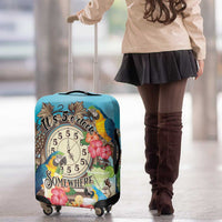 It's 5 o'clock Somewhere Luggage Cover Hawaiian Tropical Parrots - Polynesian Pride