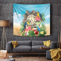 It's 5 o'clock Somewhere Tapestry Hawaiian Tropical Parrots - Polynesian Pride