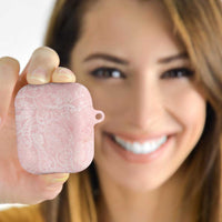 Polynesian Tiare Monstera Soft Pink AirPods Case Liquid Style - Polynesian Pride