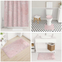 Polynesian Tiare Monstera Soft Pink Bathroom Set Liquid Style - Polynesian Pride