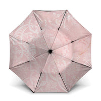 Polynesian Tiare Monstera Soft Pink Umbrella Liquid Style - Polynesian Pride
