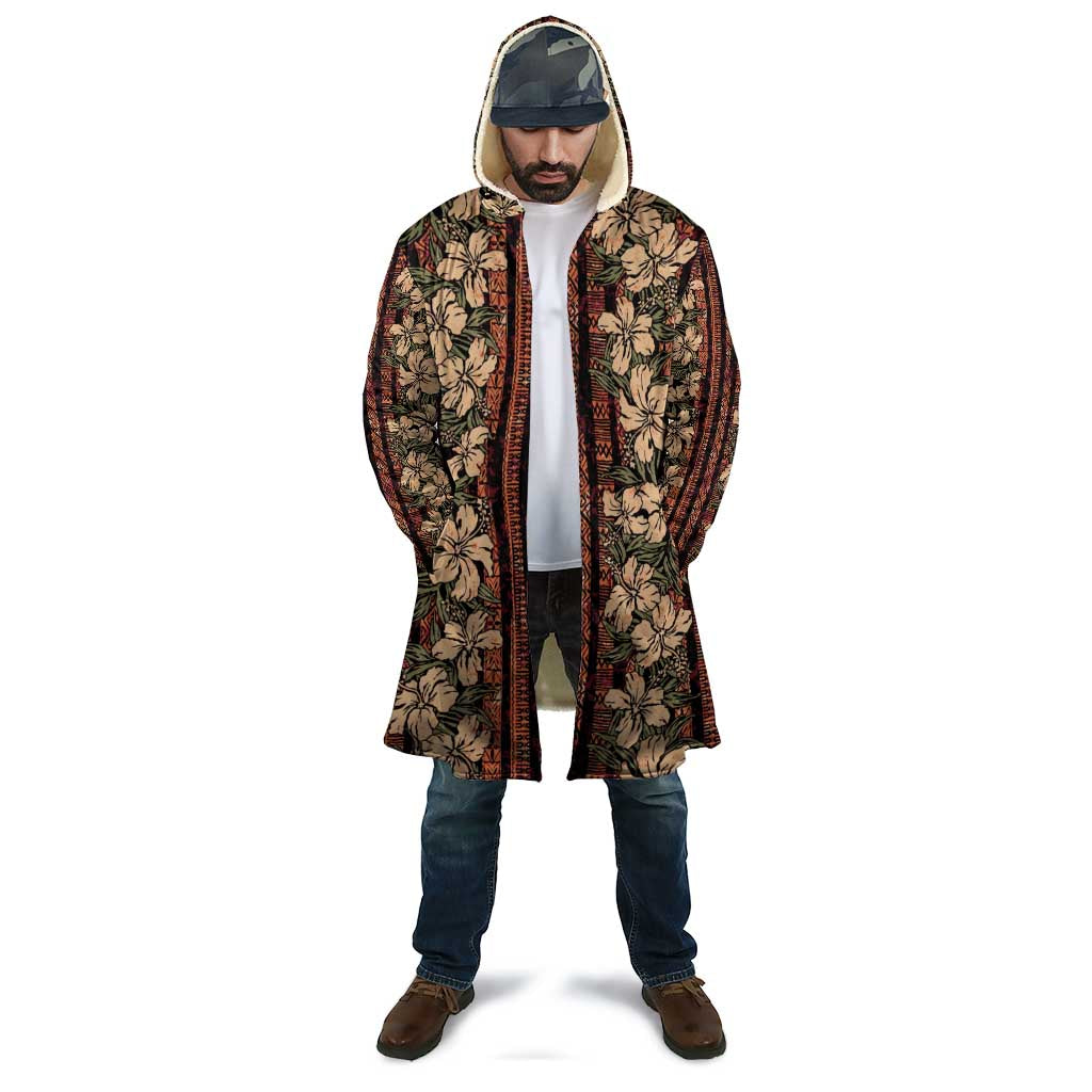 Hawaii Hibiscus Cloak Retro Style - Polynesian Pride