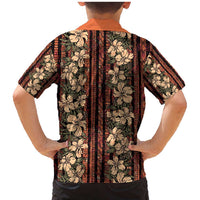 Hawaii Hibiscus Family Matching Mermaid Dress and Hawaiian Shirt Retro Style - Polynesian Pride