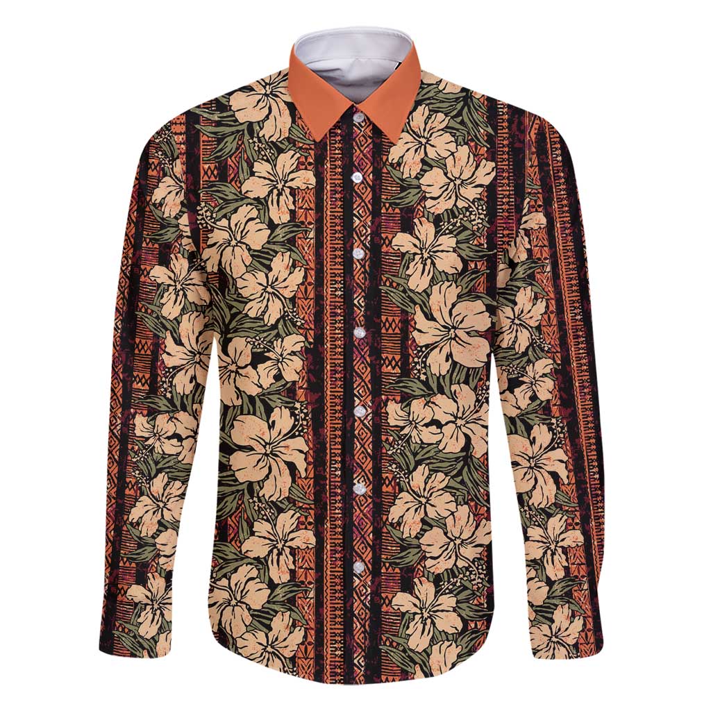 Hawaii Hibiscus Family Matching Mermaid Dress and Hawaiian Shirt Retro Style - Polynesian Pride