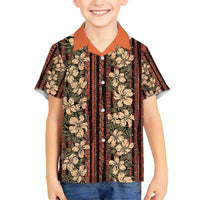 Hawaii Hibiscus Family Matching Puletasi and Hawaiian Shirt Retro Style - Polynesian Pride