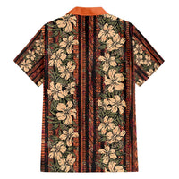 Hawaii Hibiscus Family Matching Short Sleeve Bodycon Dress and Hawaiian Shirt Retro Style - Polynesian Pride