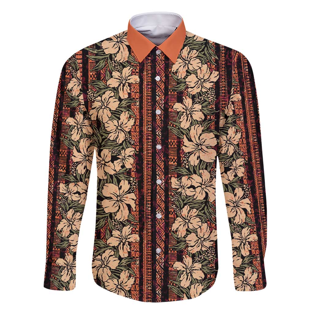 Hawaii Hibiscus Family Matching Short Sleeve Bodycon Dress and Hawaiian Shirt Retro Style - Polynesian Pride