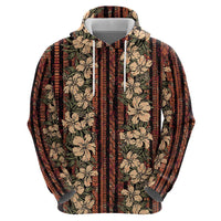 Hawaii Hibiscus Hoodie Retro Style - Polynesian Pride