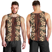 Hawaii Hibiscus Men Tank Top Retro Style - Polynesian Pride