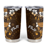 Fiji Masi Tumbler Cup Fijian Hibiscus Tapa Gold Version