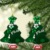 Fiji Masi Ceramic Ornament Fijian Hibiscus Tapa Green Version LT01 Christmas Tree Green - Polynesian Pride