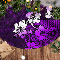 Fiji Masi Tree Skirt Fijian Hibiscus Tapa Purple Version LT01 - Polynesian Pride
