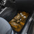 Fiji Masi Paisley With Hibiscus Tapa Car Mats Gold Version LT01 - Polynesian Pride