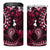 Fiji Masi Paisley With Hibiscus Tapa 4 in 1 Can Cooler Tumbler Pink Version