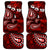 Fiji Masi Paisley Car Mats Fijian Hibiscus Tapa Red Version LT01 Red - Polynesian Pride