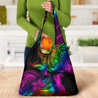 LGBT History Month Grocery Bag Polynesian Hammerhead Shark