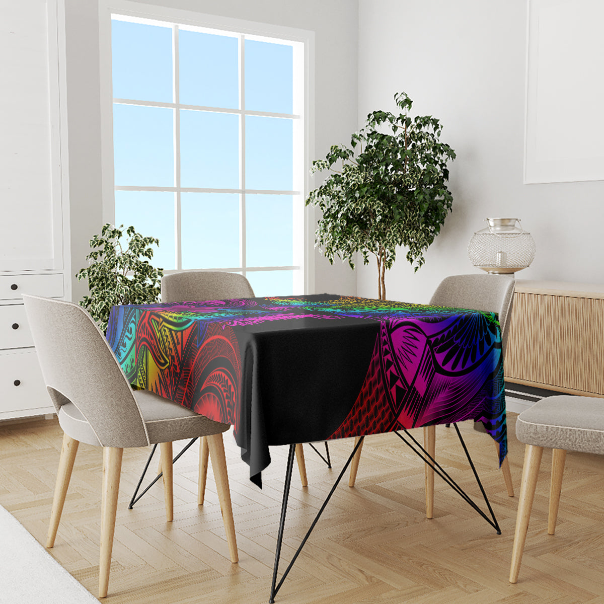 LGBT History Month Tablecloth Polynesian Hammerhead Shark LT01 - Polynesian Pride