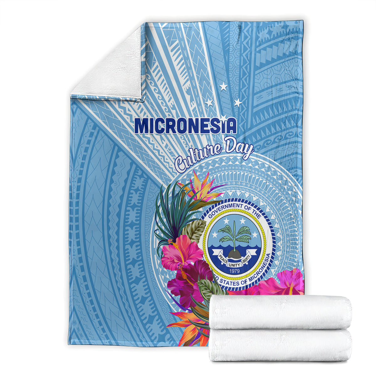 Micronesia Culture Day Blanket Tribal Pattern Tropical Style LT01 - Polynesian Pride
