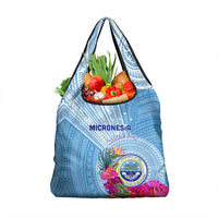 Micronesia Culture Day Grocery Bag Tribal Pattern Tropical Style
