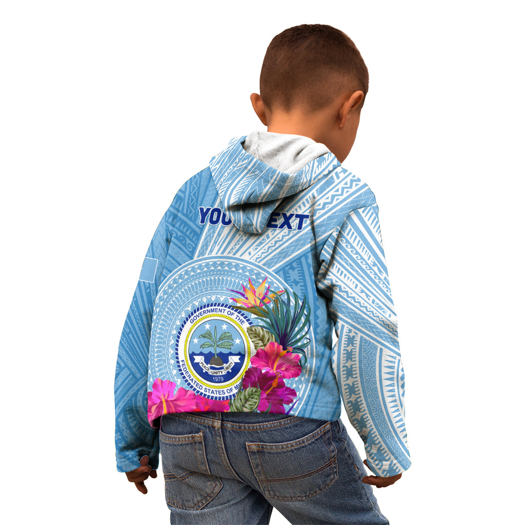 Micronesia Culture Day Kid Hoodie Tribal Pattern Tropical Style LT01 - Polynesian Pride