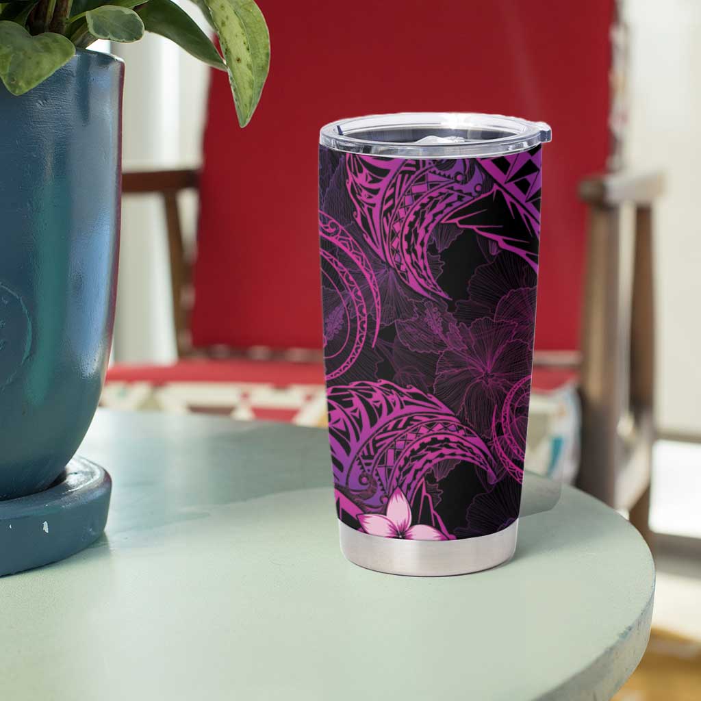 FSM Culture Day Tumbler Cup Tribal Pattern Pink Version
