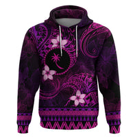 FSM Chuuk State Hoodie Tribal Pattern Pink Version LT01 Pullover Hoodie Pink - Polynesian Pride
