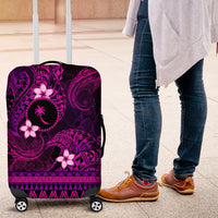FSM Chuuk State Luggage Cover Tribal Pattern Pink Version LT01 Pink - Polynesian Pride