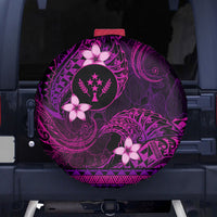 FSM Kosrae State Spare Tire Cover Tribal Pattern Pink Version LT01 - Polynesian Pride