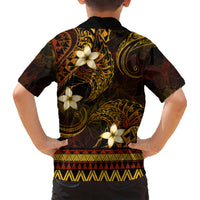 FSM Culture Day Kid Hawaiian Shirt Tribal Pattern Gold Version LT01 - Polynesian Pride