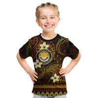 FSM Culture Day Kid T Shirt Tribal Pattern Gold Version LT01 Gold - Polynesian Pride
