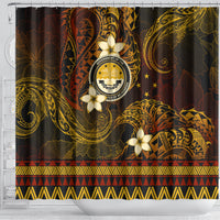FSM Culture Day Shower Curtain Tribal Pattern Gold Version LT01 - Polynesian Pride