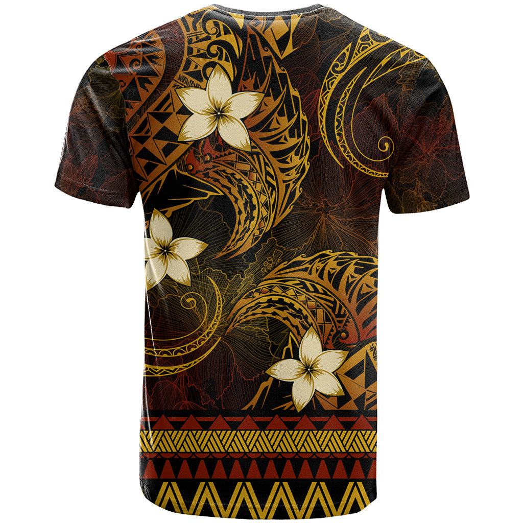 FSM Culture Day T Shirt Tribal Pattern Gold Version LT01 - Polynesian Pride