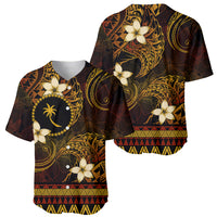 FSM Chuuk State Baseball Jersey Tribal Pattern Gold Version LT01 - Polynesian Pride