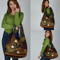 FSM Chuuk State Grocery Bag Tribal Pattern Gold Version