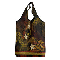 FSM Pohnpei State Grocery Bag Tribal Pattern Gold Version