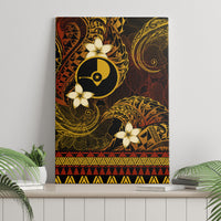 FSM Yap State Canvas Wall Art Tribal Pattern Gold Version
