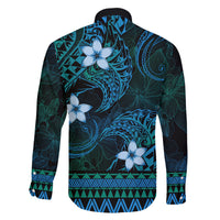 FSM Culture Day Family Matching Off Shoulder Short Dress and Hawaiian Shirt Tribal Pattern Ocean Version LT01 - Polynesian Pride