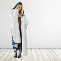 FSM Culture Day Hooded Blanket Tribal Pattern Ocean Version
