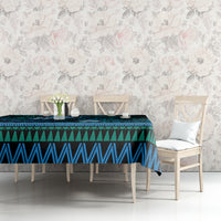 FSM Culture Day Tablecloth Tribal Pattern Ocean Version