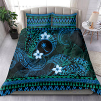 FSM Chuuk State Bedding Set Tribal Pattern Ocean Version