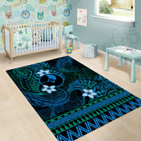 FSM Yap State Area Rug Tribal Pattern Ocean Version
