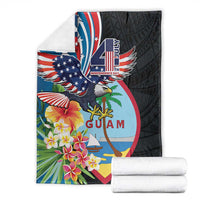 Guam Fourth of July Blanket Tropical Flowers